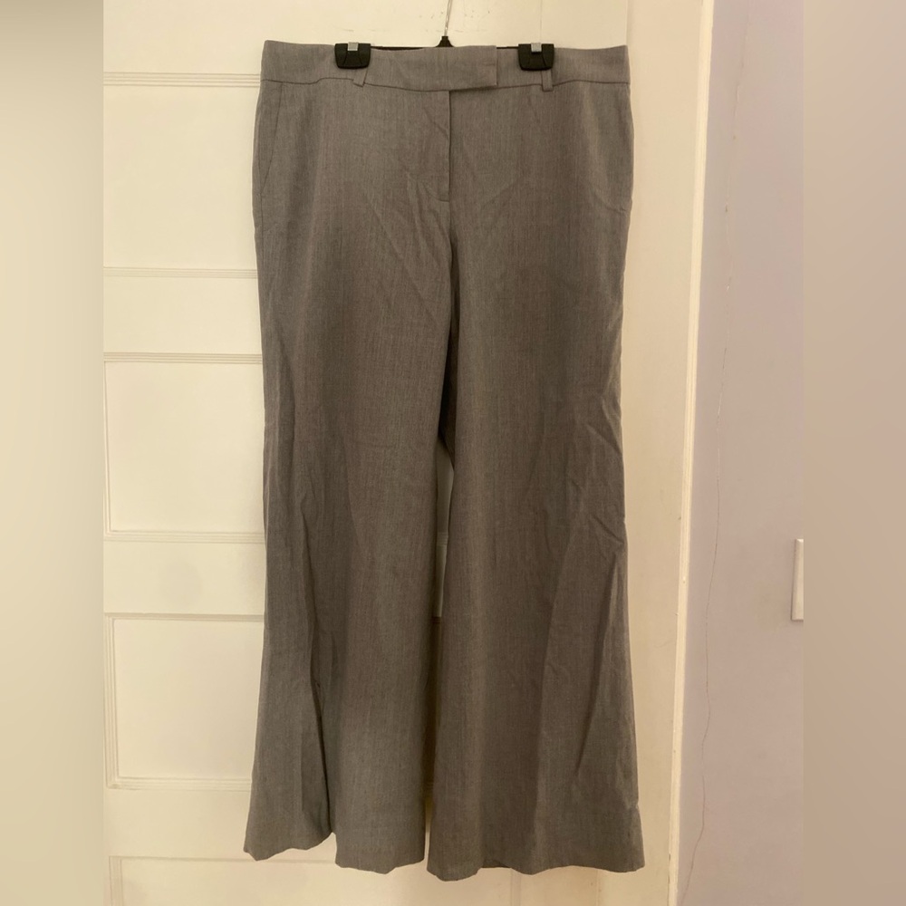 Ann Taylor Wide Leg Grey Trousers